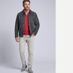 engbers Lammlederjacke mit verdeckter Knopfleiste