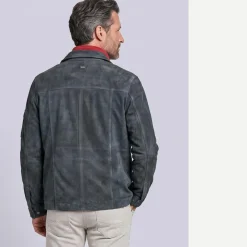 engbers Lammlederjacke mit verdeckter Knopfleiste
