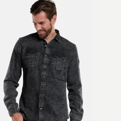 engbers Langarm-Hemd aus Sweatmaterial