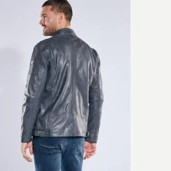 engbers Lederjacke in Bikeroptik