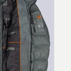 engbers Lederjacke mit abnehmbarer Kapuze