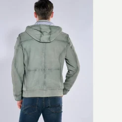 engbers Lederjacke mit abnehmbarer Kapuze