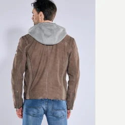 engbers Lederjacke mit heraustrennbarer Blende