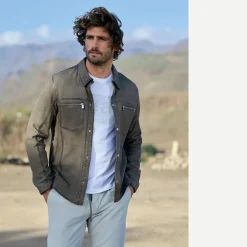 engbers Lederjacke slim fit