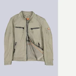 engbers Modische Echtlederjacke