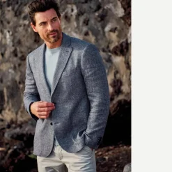 engbers Sakko Sportiv aus italienischem Leinen-Mix