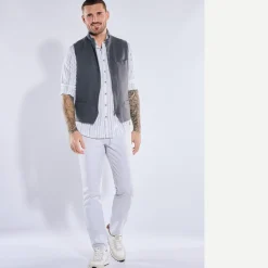 engbers Sakko-Weste aus Leinen-Mix