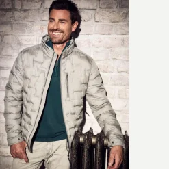 engbers Steppjacke mit Strickkragen