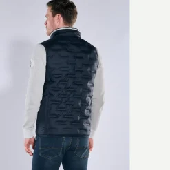 engbers Steppweste mit Strickkragen